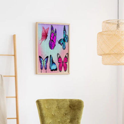 Butterflying Square Diamond Painting Canvas