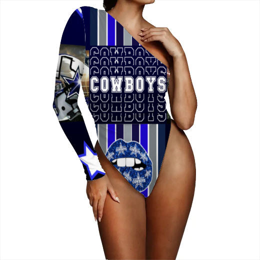 Cowboys Inspired Shoulder Bodysuit