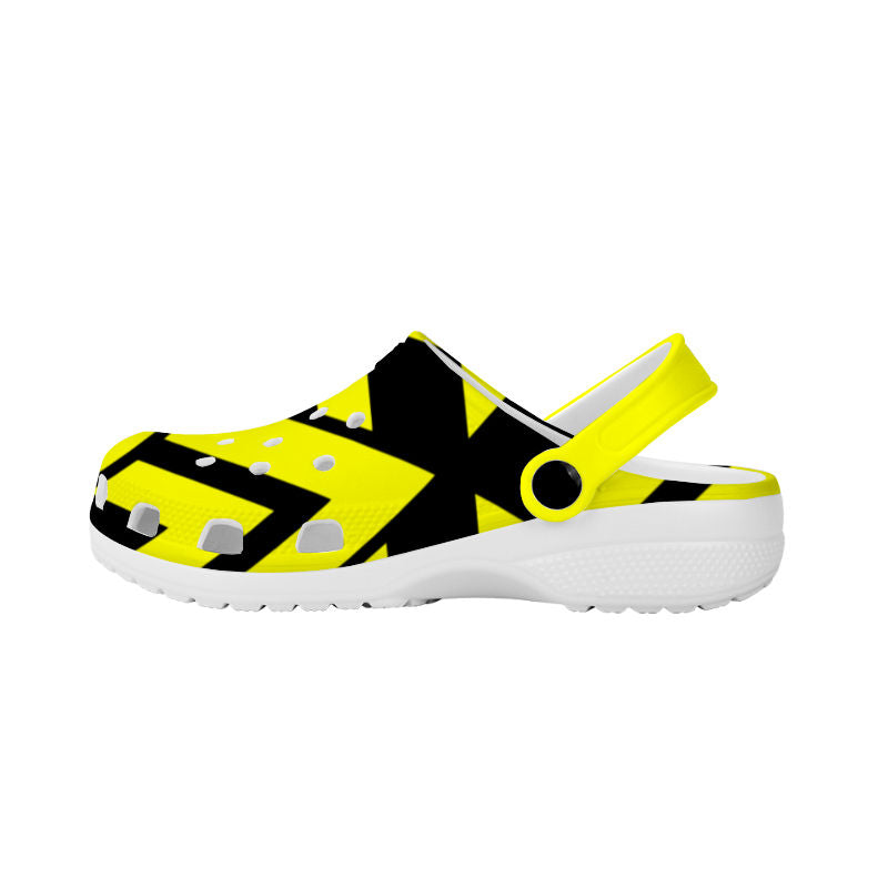 Yellow Zag Crocs Shoes