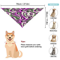 Plum Wave Pet Scarf