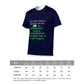 Child Support Adult full width printed T-Shirt (Blue)