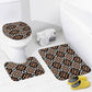 Mocha Loca Bathroom Floor 3-Piece Rug Set