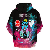 Trust Issues Multi-color Hoodie