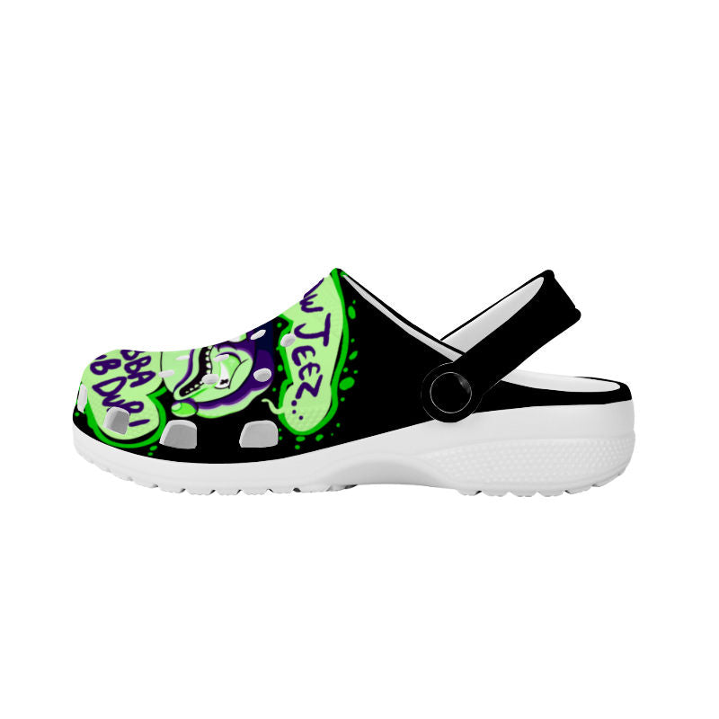 Rick and Morty Inspired (Aww Jeez) Crocs Shoes