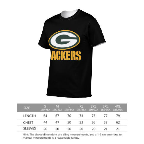 Packers All Day Inspired Short Sleeve Jersey T-Shirt