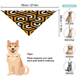 Amazing Orange Pet Scarf