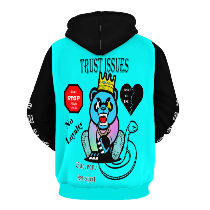 Trust Issues Turquoise Hoodie