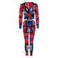 Red Spider V-neck Sweatshirt Suit