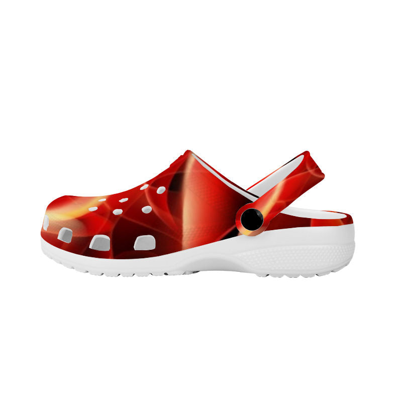 Flamin' Crocs Shoes