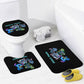 Stitch Inspired Bathroom Floor 3-Piece Rug Set