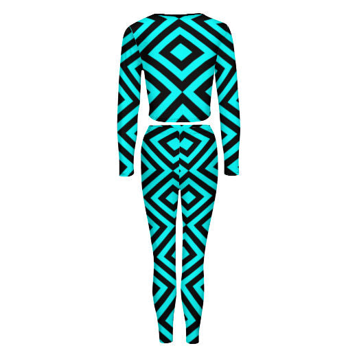 Hypnotize V-neck Sweatshirt Suit
