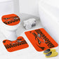 Browns Fan Inspired Bathroom Floor 3-Piece Rug Set