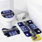 Cowboys Collage Inspired Bathroom Floor 3-Piece Rug Set