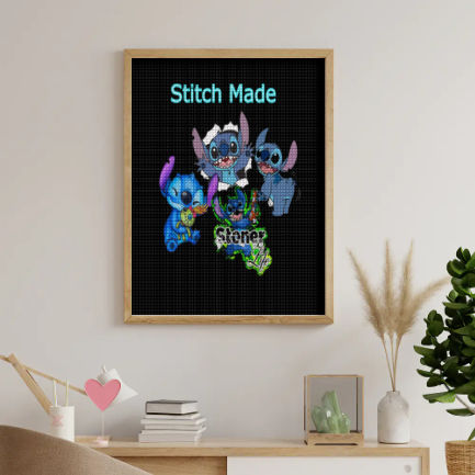 Stitch Inspired Square Diamond Painting Canvas