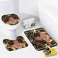Woman of Glamour Bathroom Floor 3-Piece Rug Set