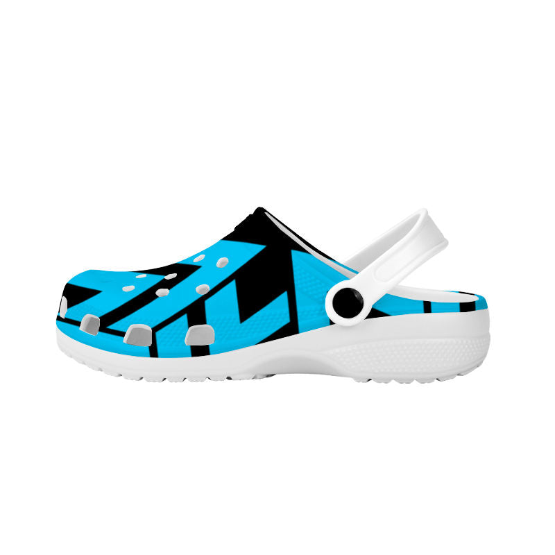 Blue Zag Crocs Shoes