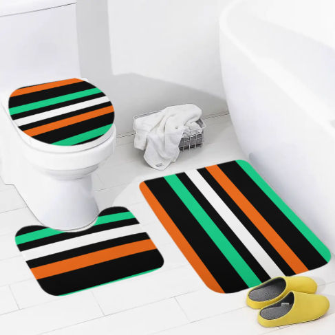Autumn's Forest Bathroom Floor 3-Piece Rug Set