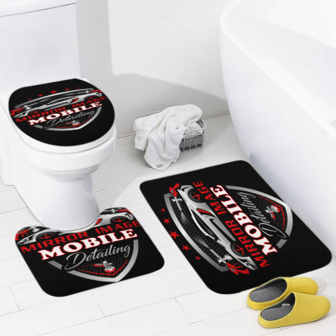 Mirror Image Mobile Detailing Bathroom Floor 3-Piece Rug Set