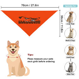 Browns Inspired Pet Scarf