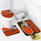 Browns Helmet Inspired Bathroom Floor 3-Piece Rug Set