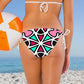 Pink and Green Swizzle Three Point Bikini
