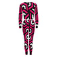 Amazing Pink V-neck Sweatshirt Suit