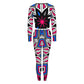 Pink Spider V-neck Sweatshirt Suit