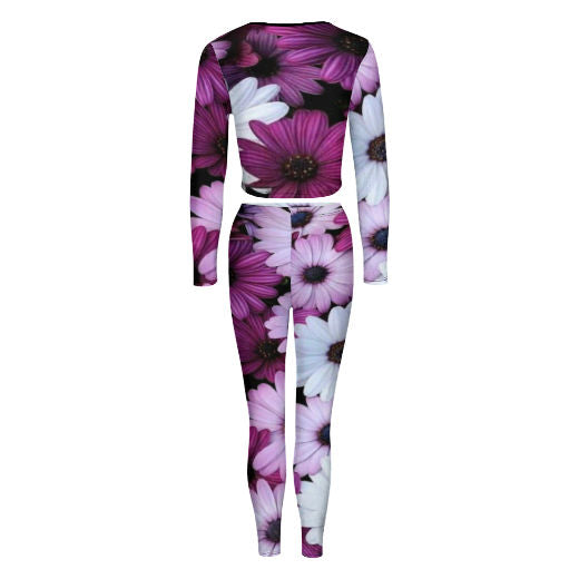 Purple Passion V-neck Sweatshirt Suit