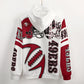 49ers Inspired Zippered Hoodie