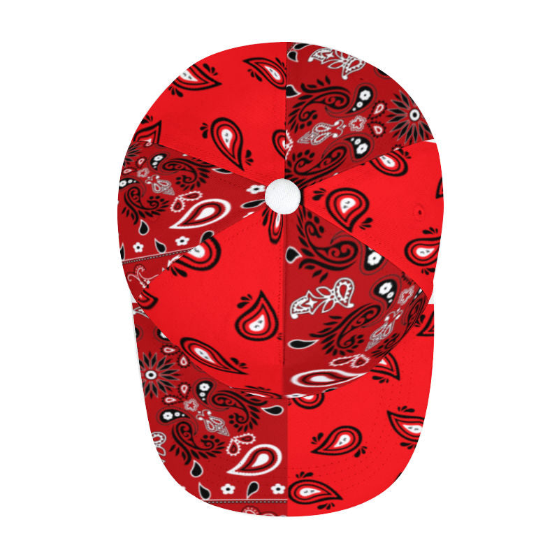 Red Bandana Pattern Cap