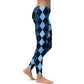 Blue Frenzy Yoga Pants