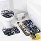 Cowboys Helmet Inspired Bathroom Floor 3-Piece Rug Set