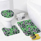 Apple Wave Bathroom Floor 3-Piece Rug Set