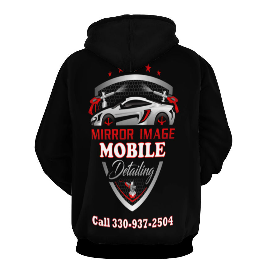 Mirror Image Mobile Detailing (Logo small - black) Hoodie