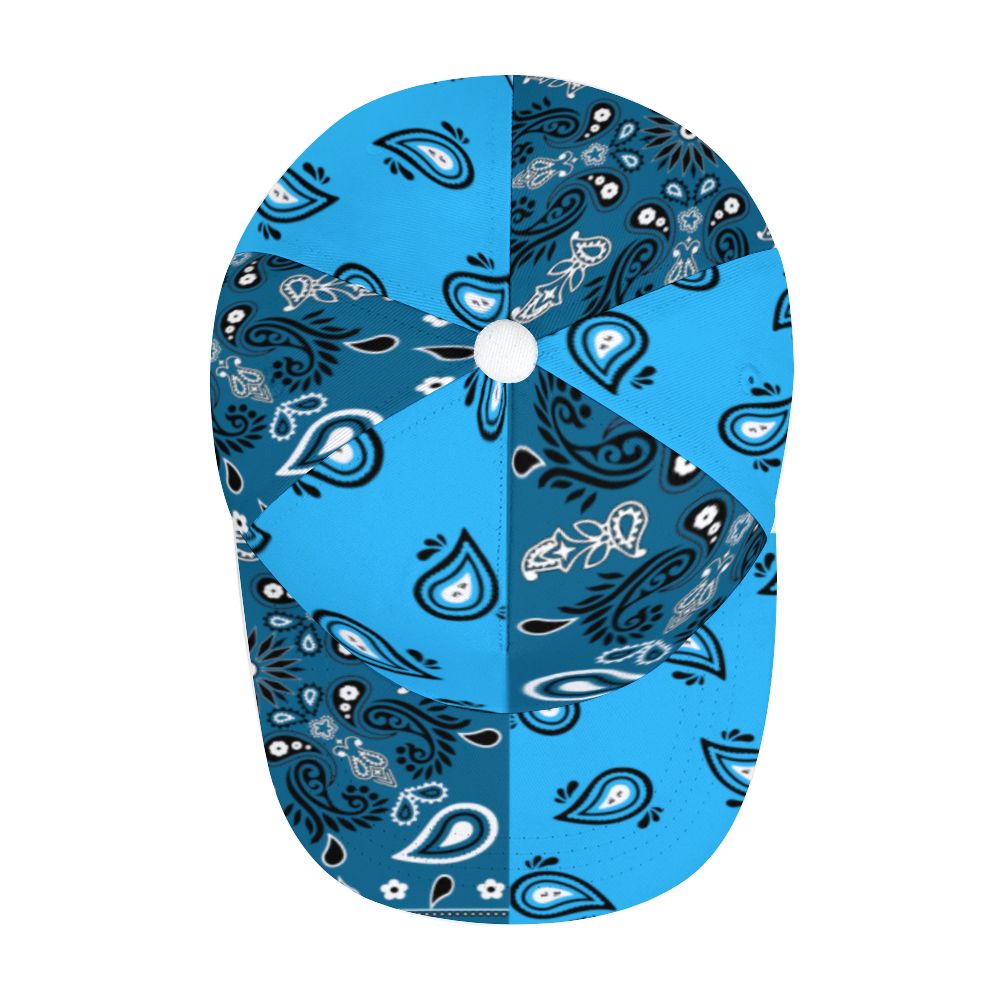 Light Blue Bandana Pattern Cap