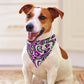 Plum Wave Pet Scarf