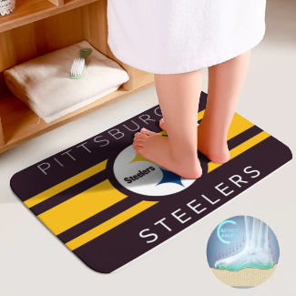 Steelers Inspired Bathroom Floor 3-Piece Rug Set