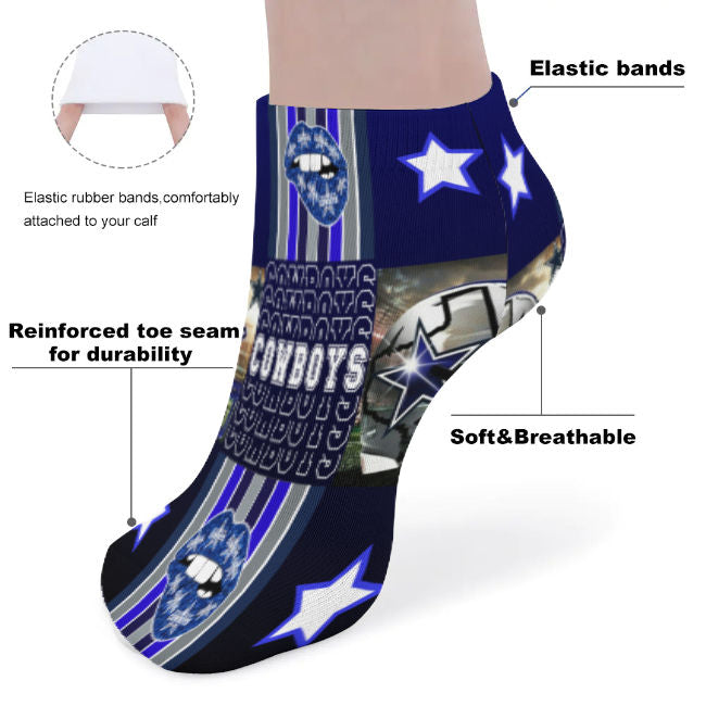 Cowboys Collage Inspired Socks