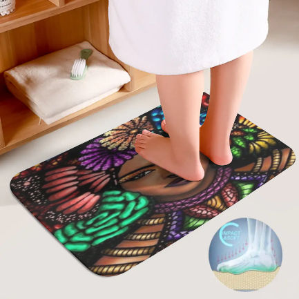 Elegance of Eden Bathroom Floor 3-Piece Rug Set