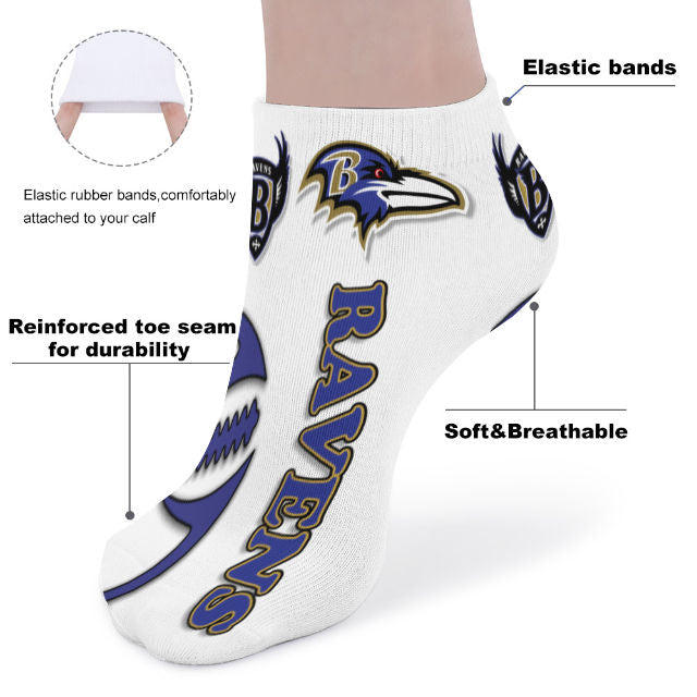 Ravens Inspired (white) Socks