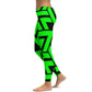 Lime Zag Yoga Pants
