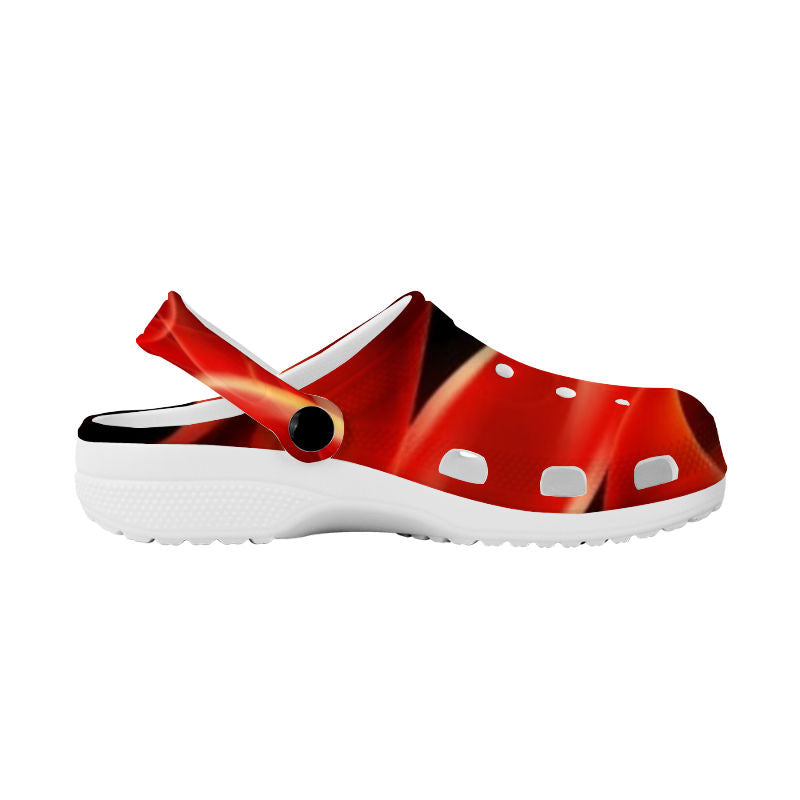 Flamin' Crocs Shoes