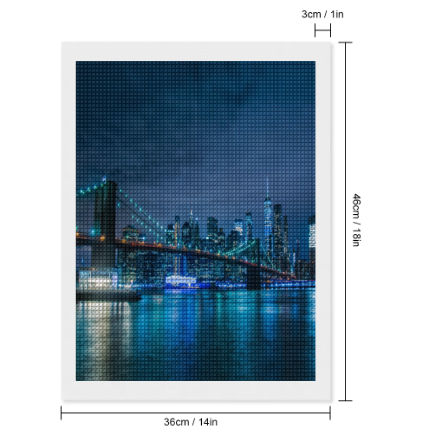 City of New York Square Diamond Painting Canvas