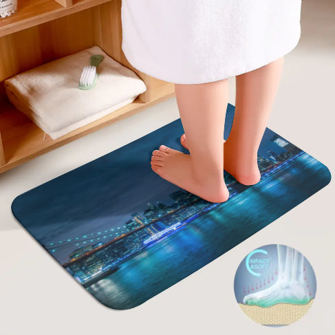 City Of New York Bathroom Floor 3-Piece Rug Set