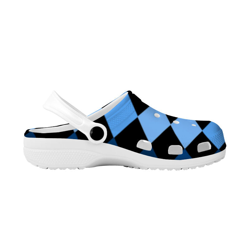 Blue Frenzy Crocs Shoes