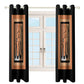 Allah in Arabic Script (Tan and Black) Two Pieces Curtains