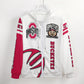 Ohio State Inspired Zippered Hoodie