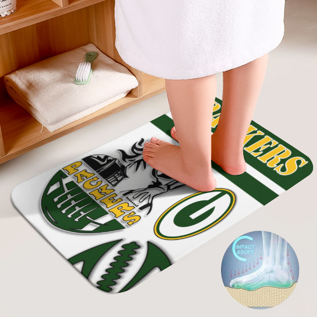 Packers Inspired Bathroom Floor 3-Piece Rug Set