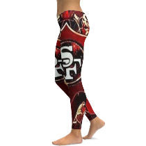 49ers Inspired Yoga Pants