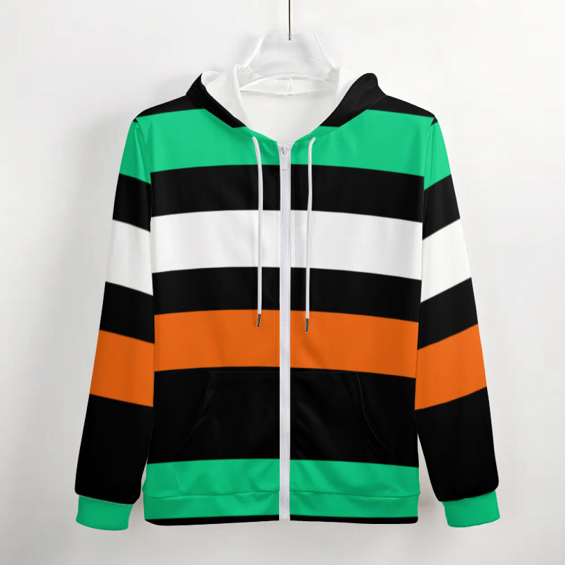 Autumn's Forest Zippered Hooded